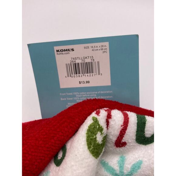 Set of four new coasters and a set of two kitchen towels both new - Picture 5 of 11